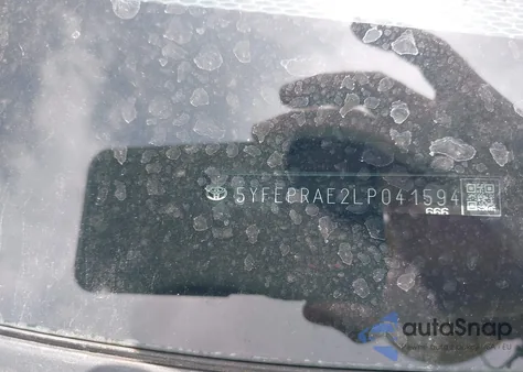 2020 Toyota Corolla Le from USA, damaged, VIN 5YFEPRAE2LP041594